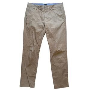 J.Crew Straight-fit Flex Chino Pant In Dark Khaki Size 31x30